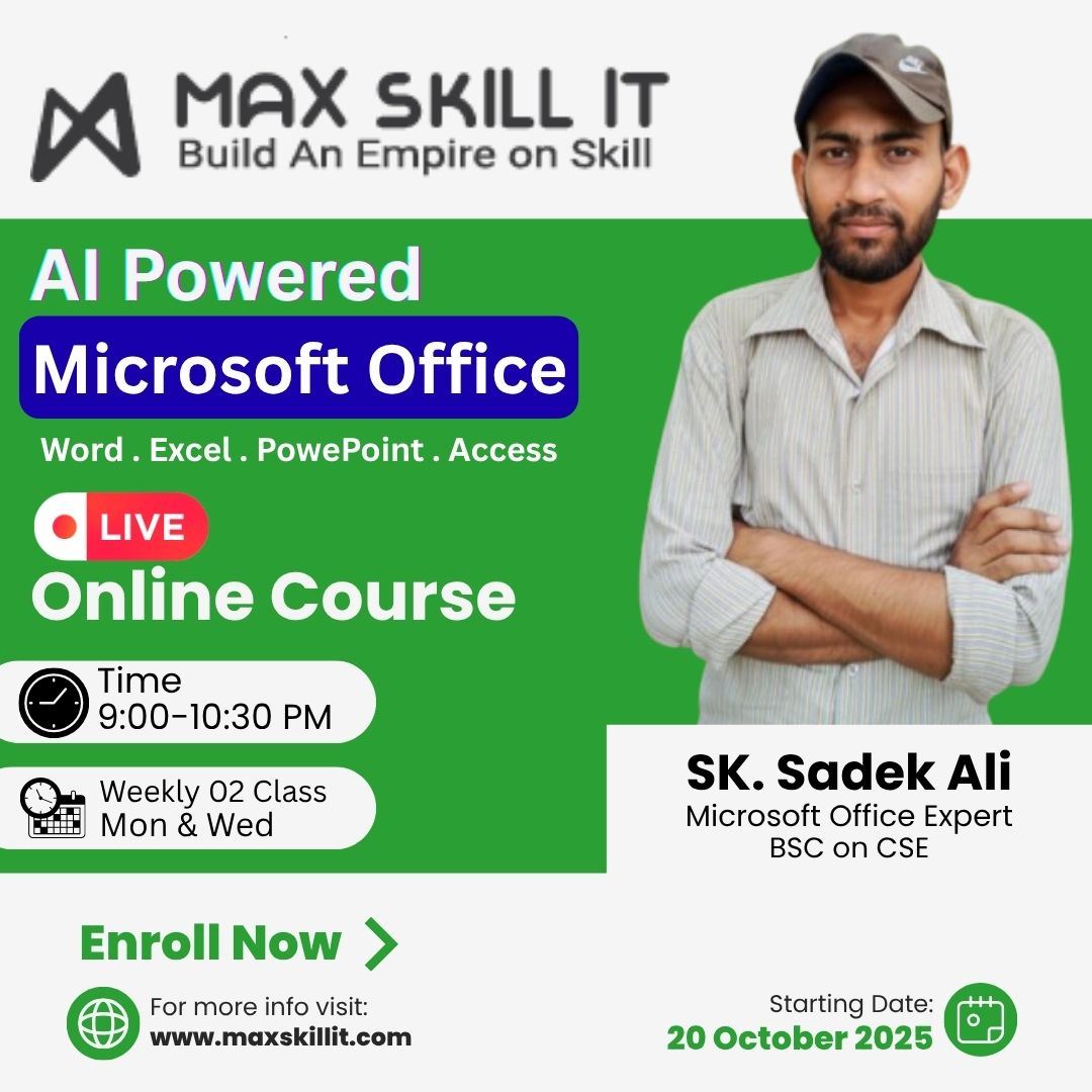Microsoft Office Program with Ai