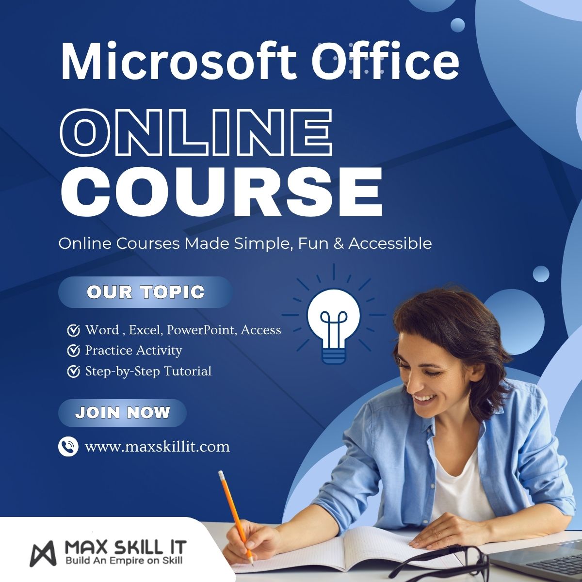Personal Class on Microsoft Office via Online